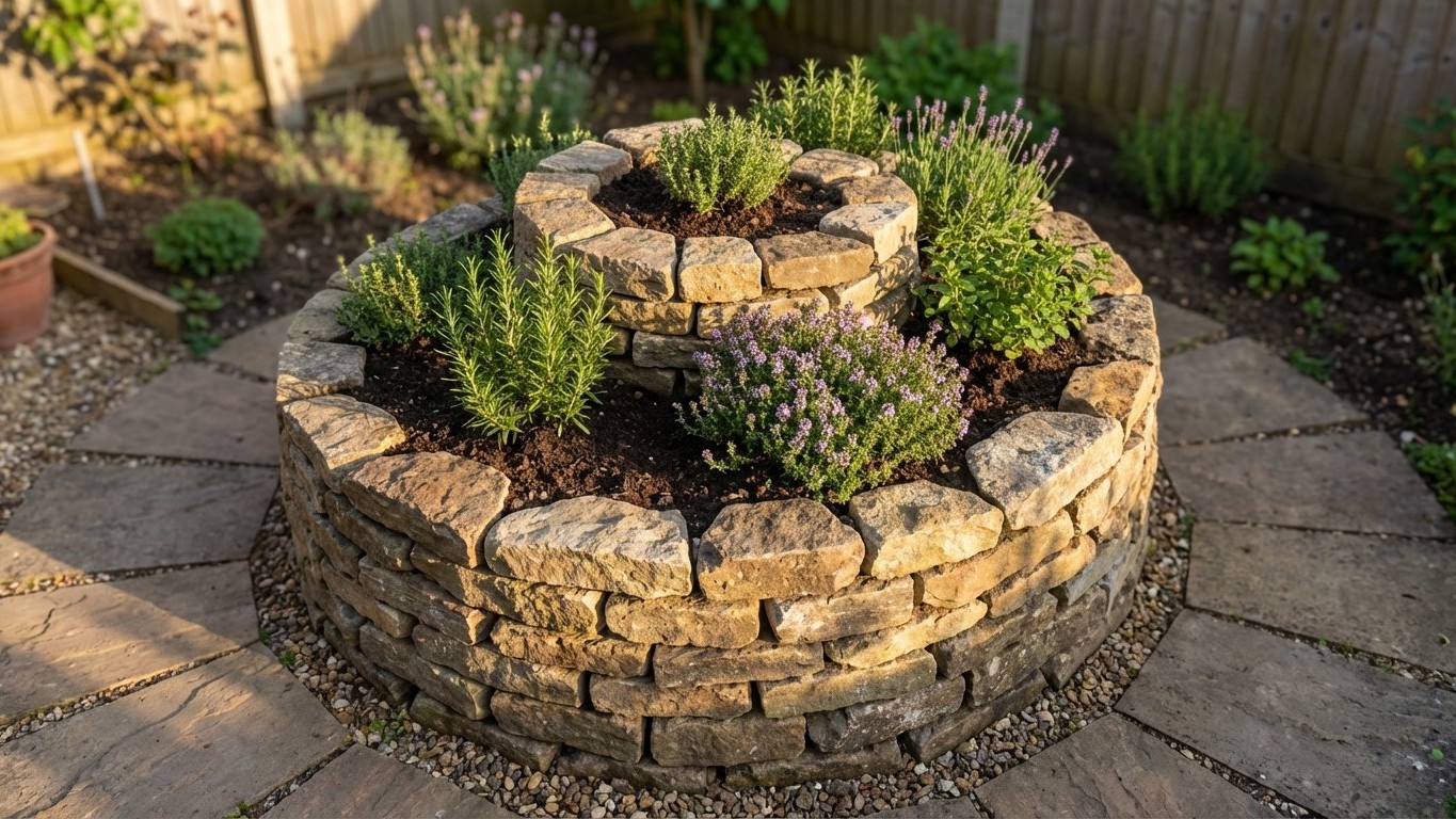 How a Dry Stone Spiral Transformed My Chaotic Herb Garden in Just 2 Square Meters