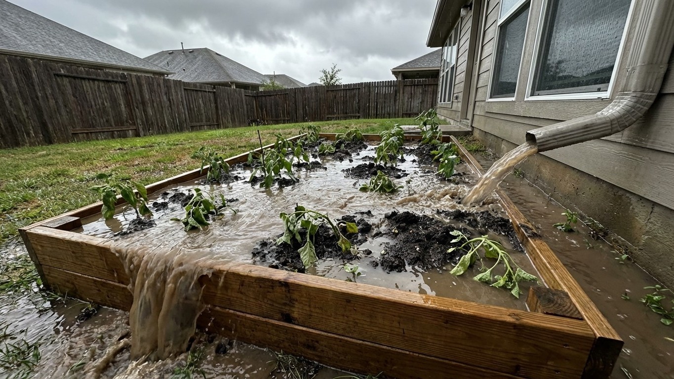 How a Single Slope Mistake Turned My Raised Garden Bed Into a Flood Zone