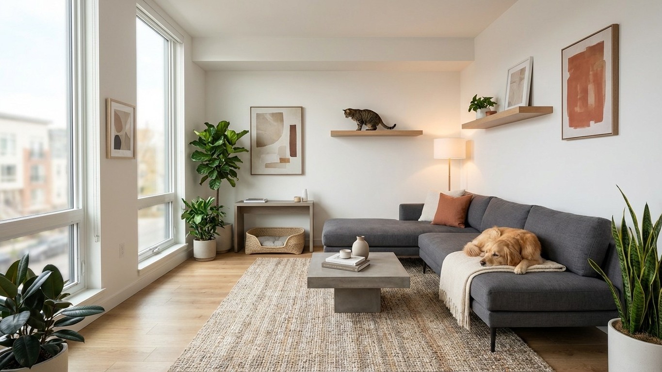 Petit appartement pet-friendly : optimiser l’espace avec chat et chien (sans sacrifier le style)