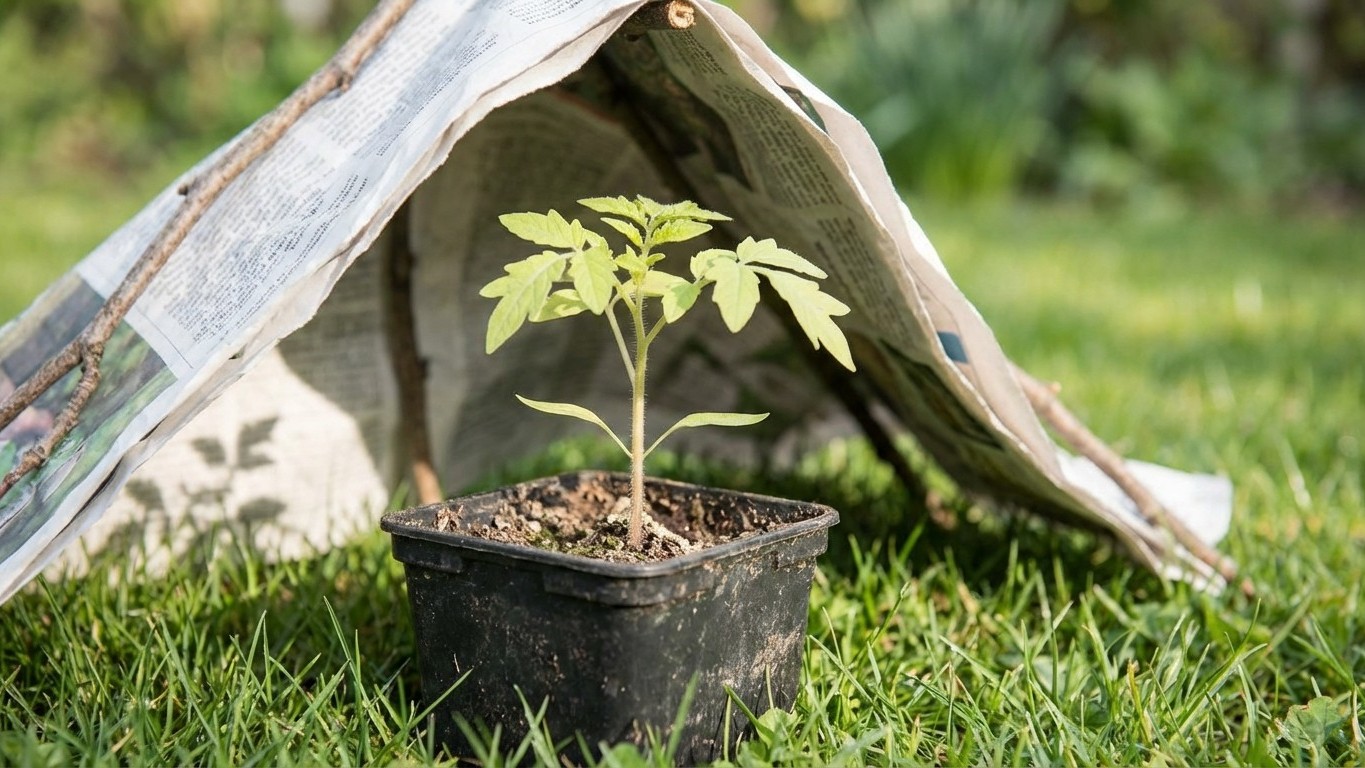 How to Save Your Tomato Seedlings from Sunscald: The Newspaper Trick That Actually Works