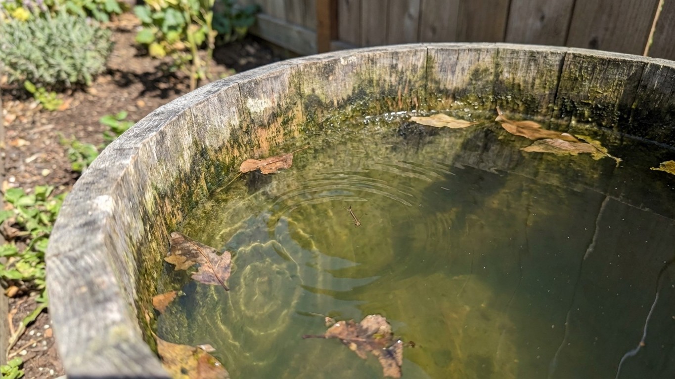 Your Rain Barrel Is Now a Mosquito Factory—Here's What's Actually Growing in There