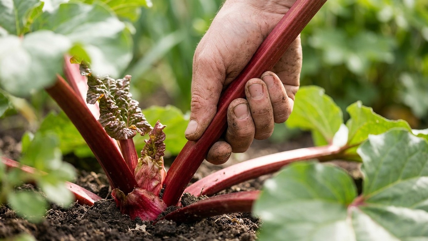 Why Cutting Rhubarb With a Knife Destroys Your Plant by August