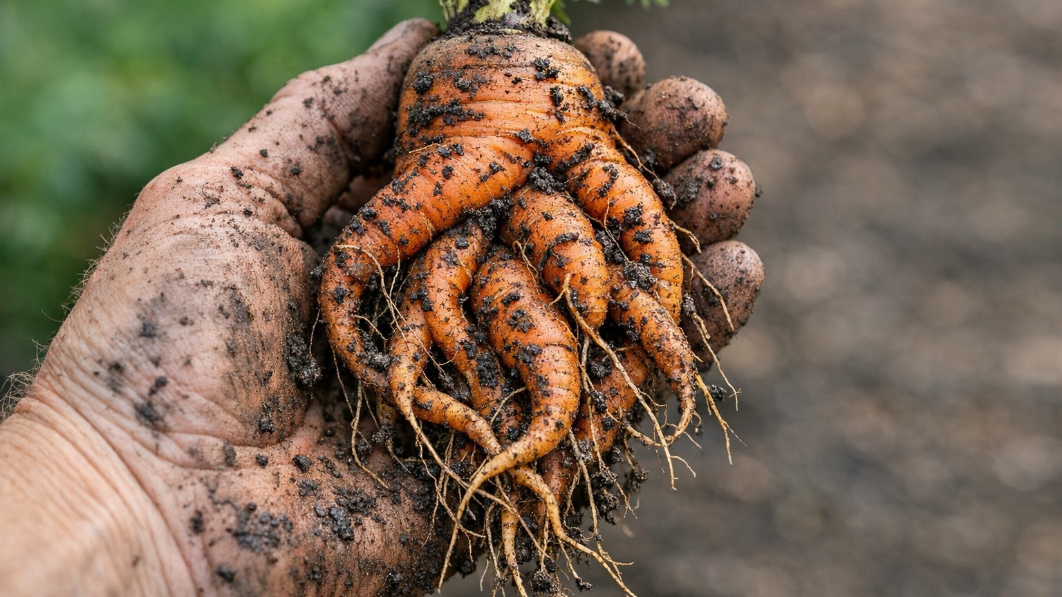 Why Fresh Manure Ruined My Carrots: The Nitrogen Forking Problem Every Gardener Should Know