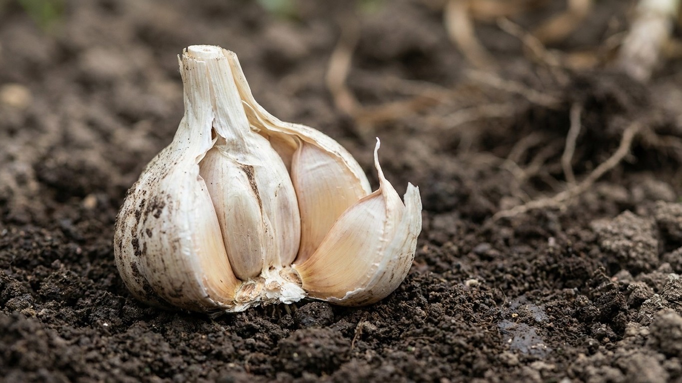 Why Your Garlic Split in the Ground: The Harvest Timing Mistake That Costs You Months of Storage