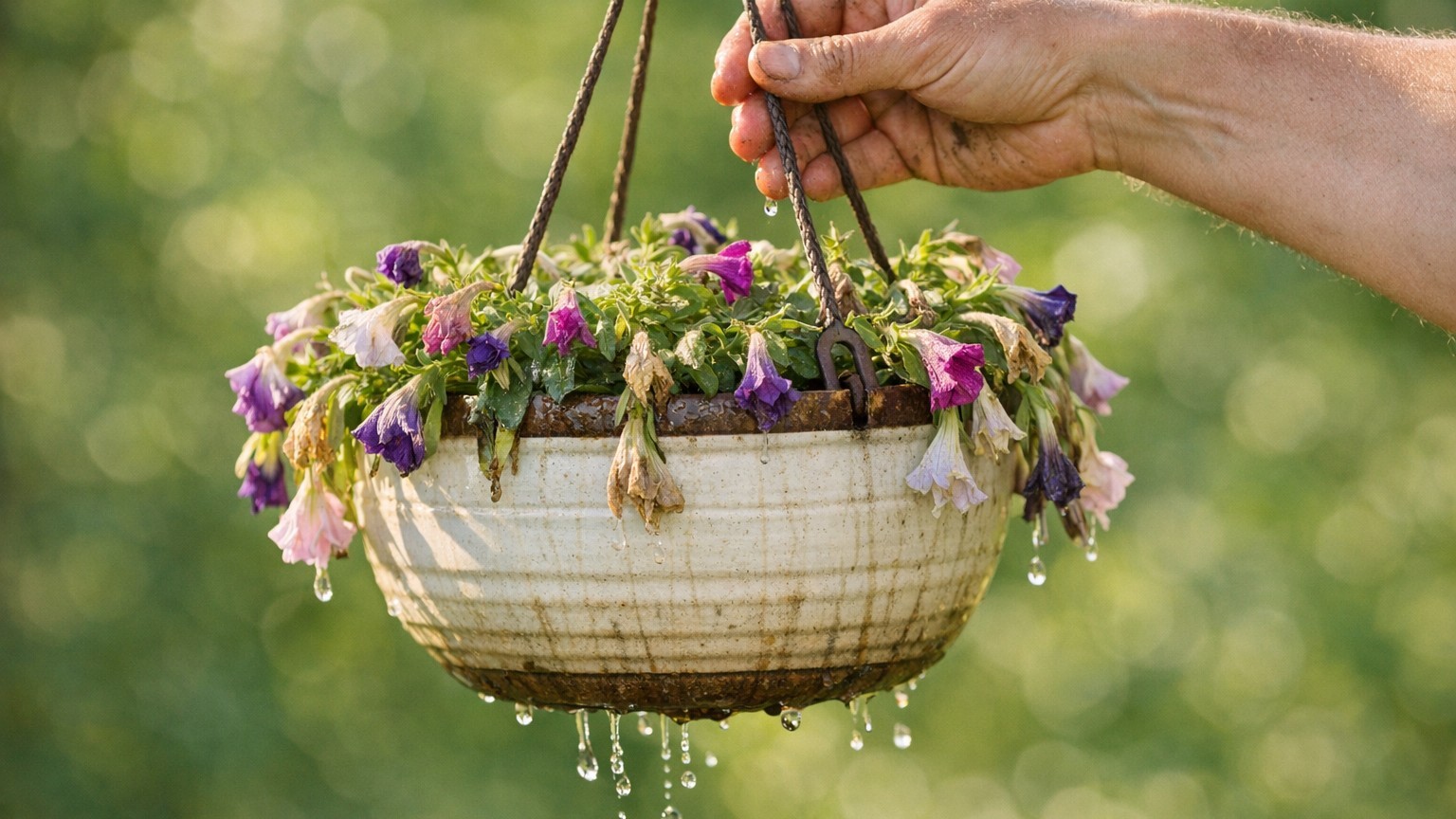 Why Your Hanging Baskets Wilt by Noon: The Hydrophobic Compost Problem Nobody Warns You About