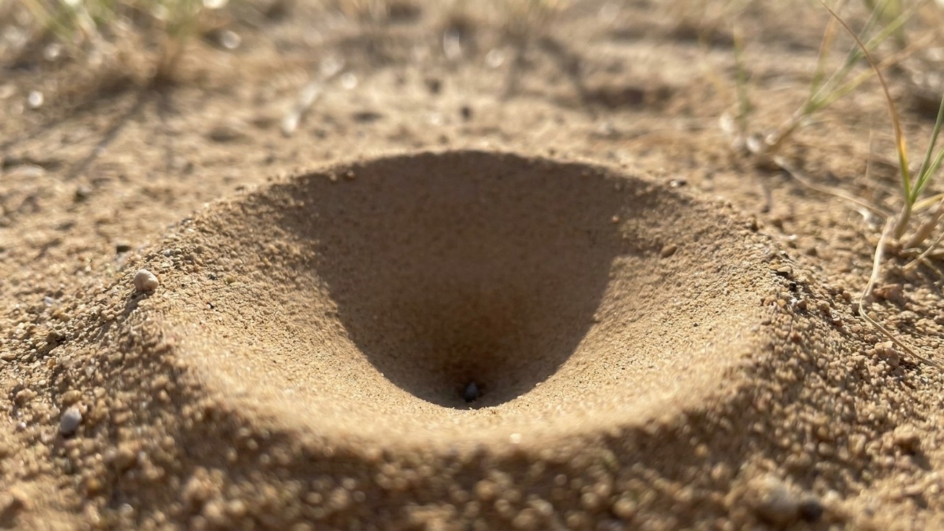 I filled in the small cone-shaped holes in my lawn in July just to keep it tidy: two weeks later, when wider funnels appea...