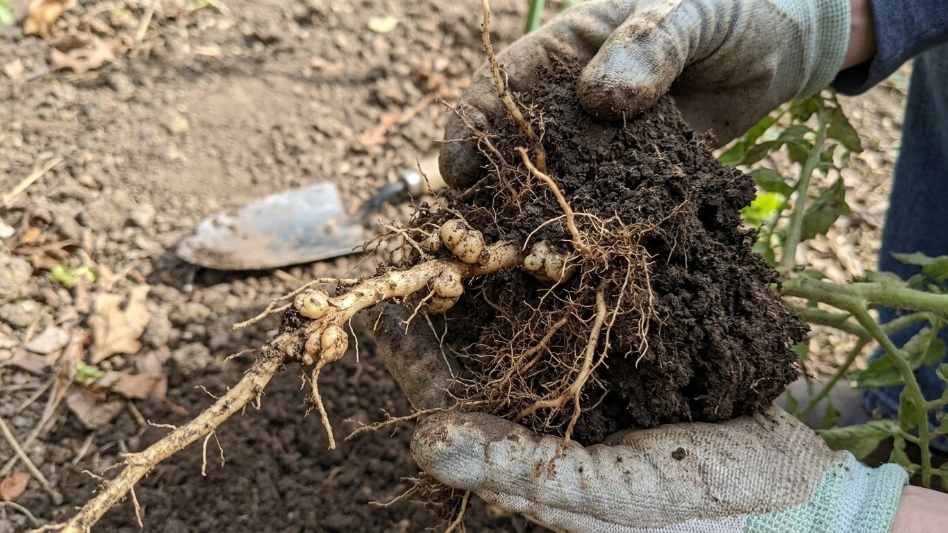 I pulled up my struggling tomato plants to check the soil: when I saw what had colonized the ground beneath them, it was t...