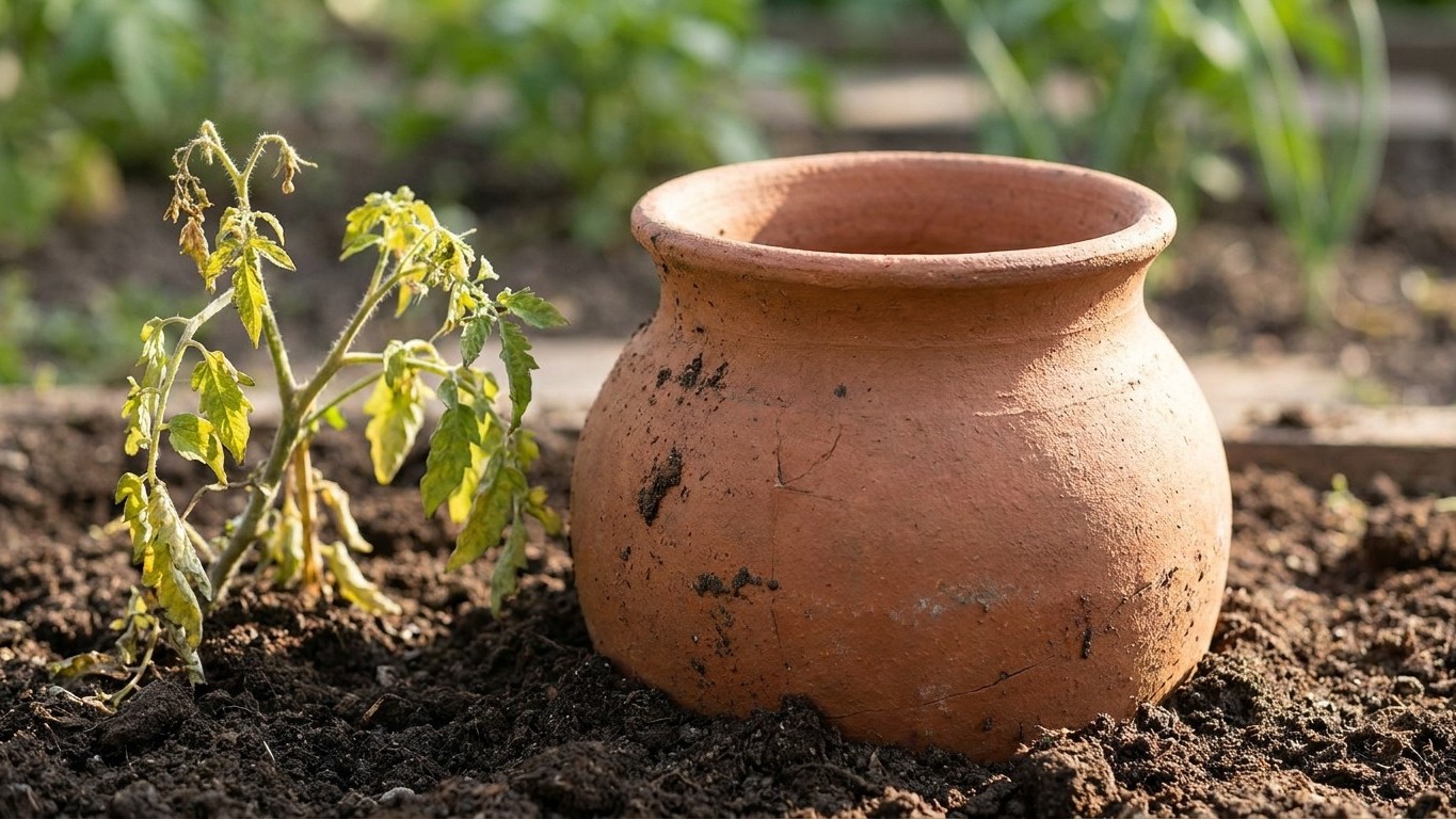 I varnished my clay jar before burying it to make it last longer: when I dug it back up a month later, I understood why my...