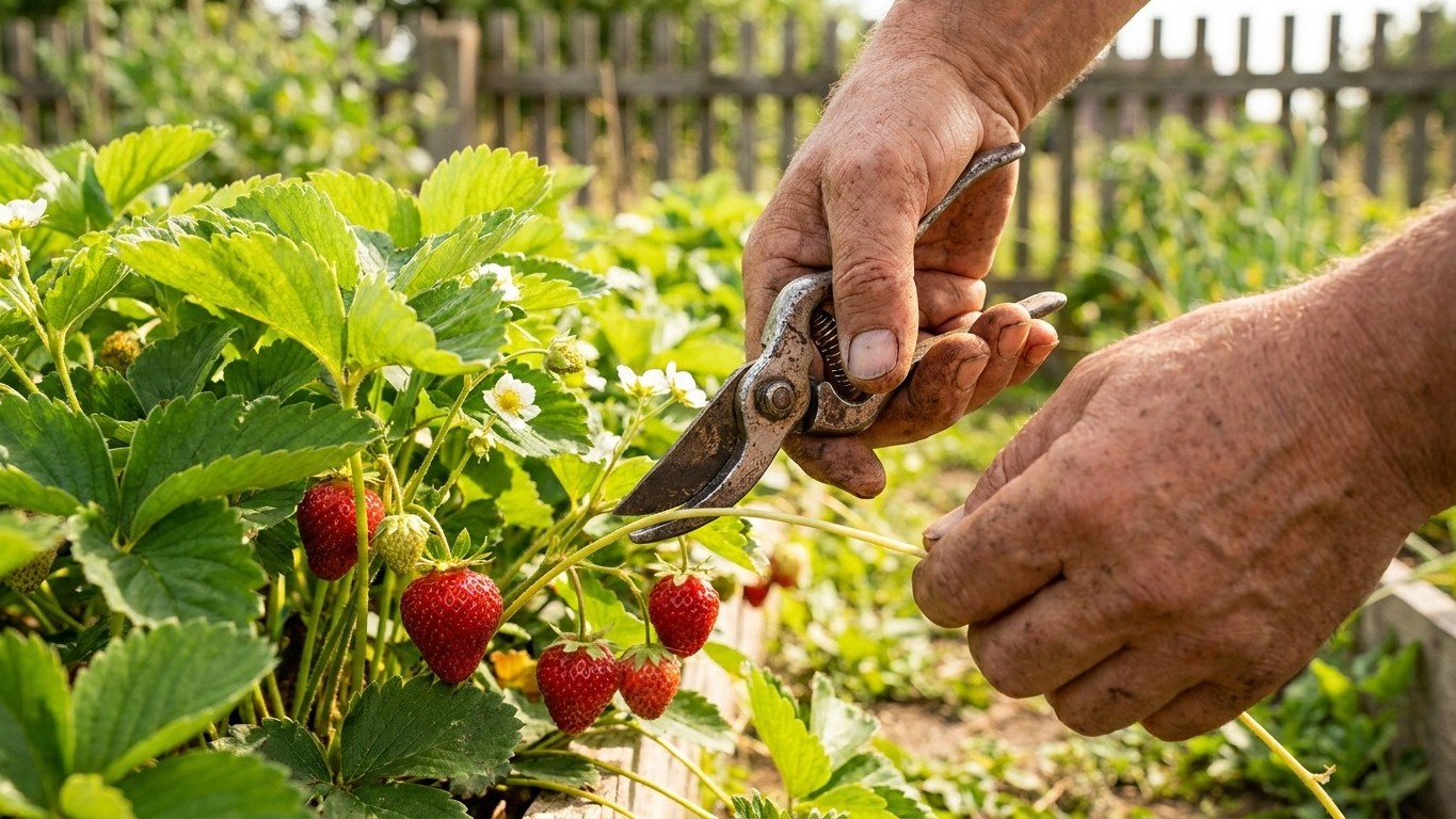 My father always cut the runners off his strawberry plants in July: I laughed at him for years before understanding why he...