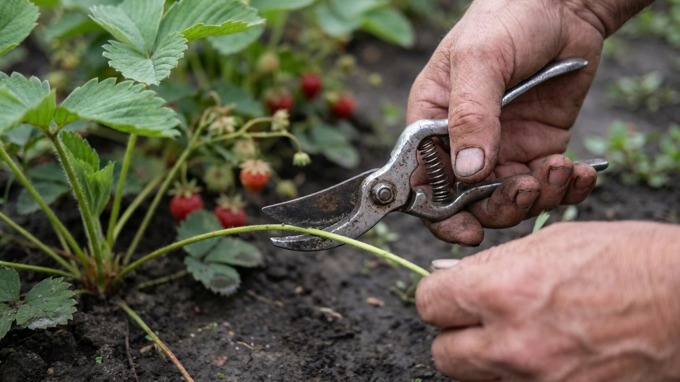 My grandfather always cut every runner off his strawberry plants in July: I ignored it for years before understanding why ...