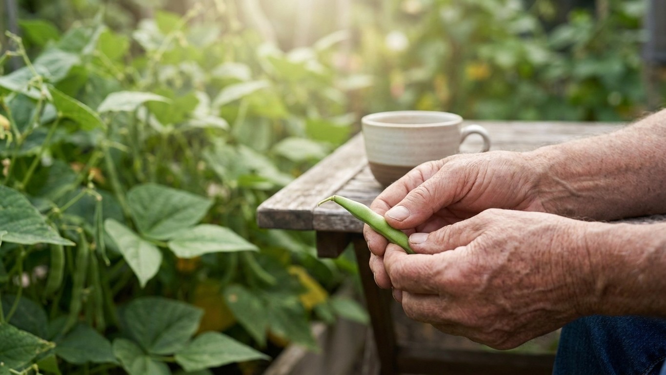 My grandfather always picked his green beans every two days even when the pods looked tiny: I thought it was impatience fo...