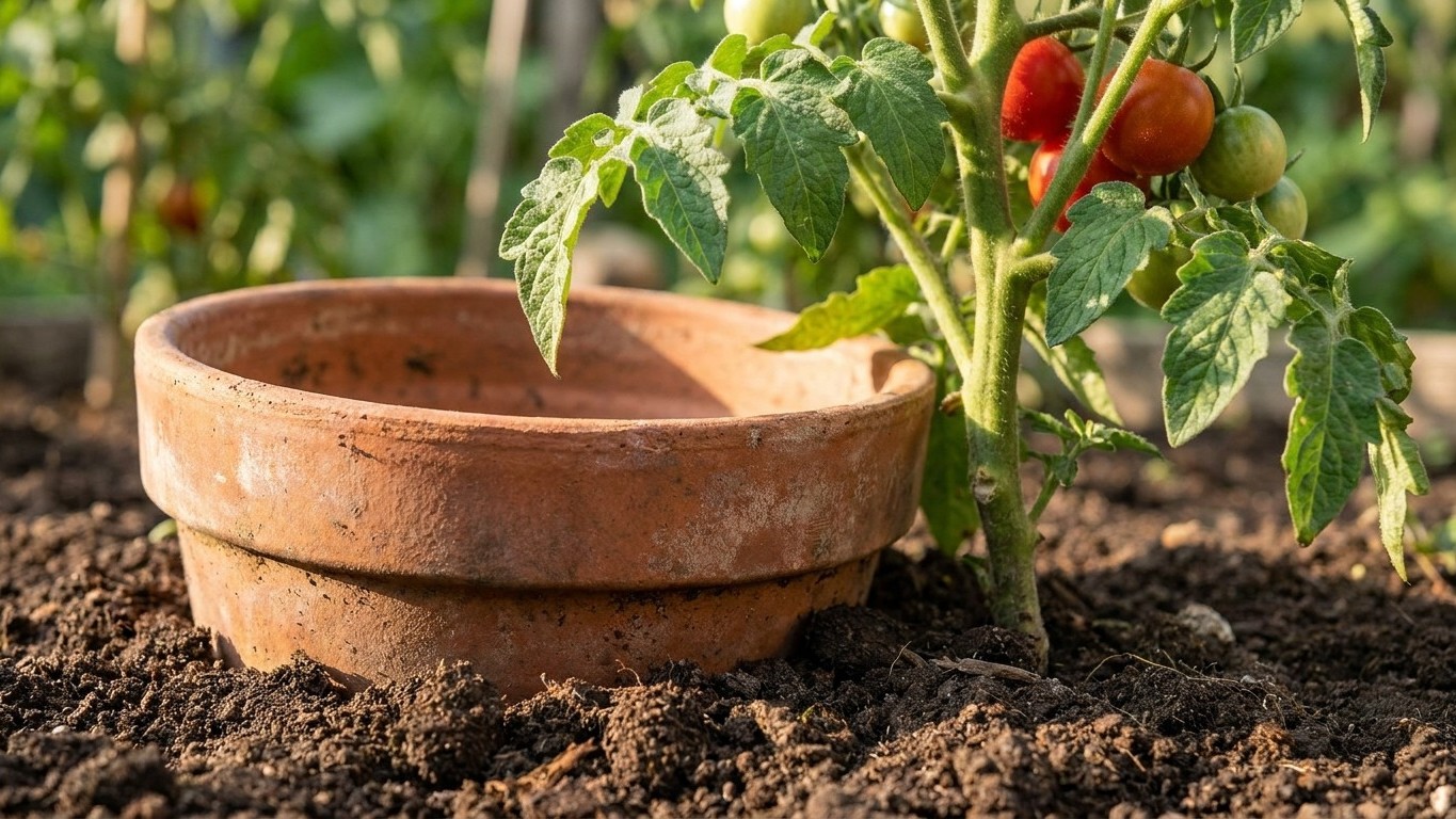 The Ancient Clay Pot Trick That Saves 97% of Water and Nearly Doubles Your Tomato Yield