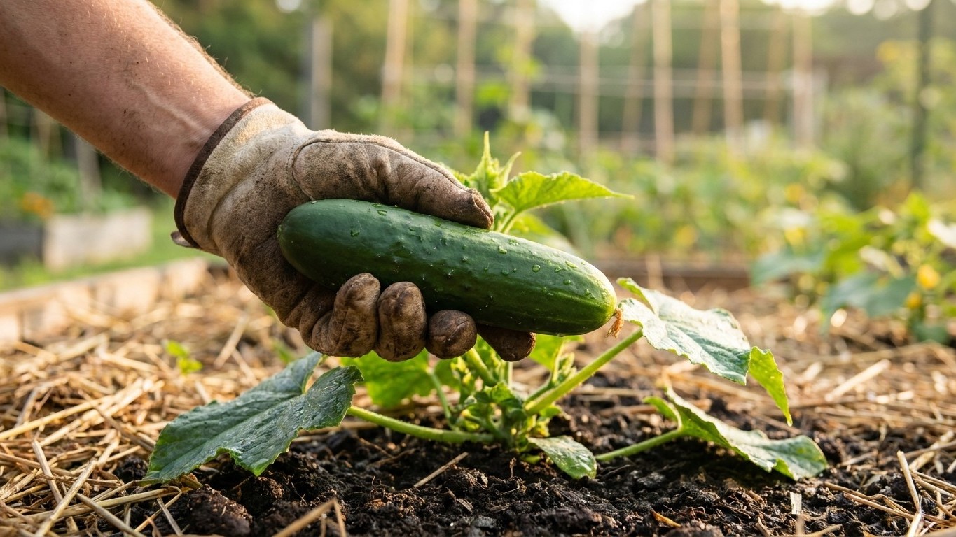 Why Your Cucumbers Turn Bitter in July—And the Simple Watering Fix That Actually Works