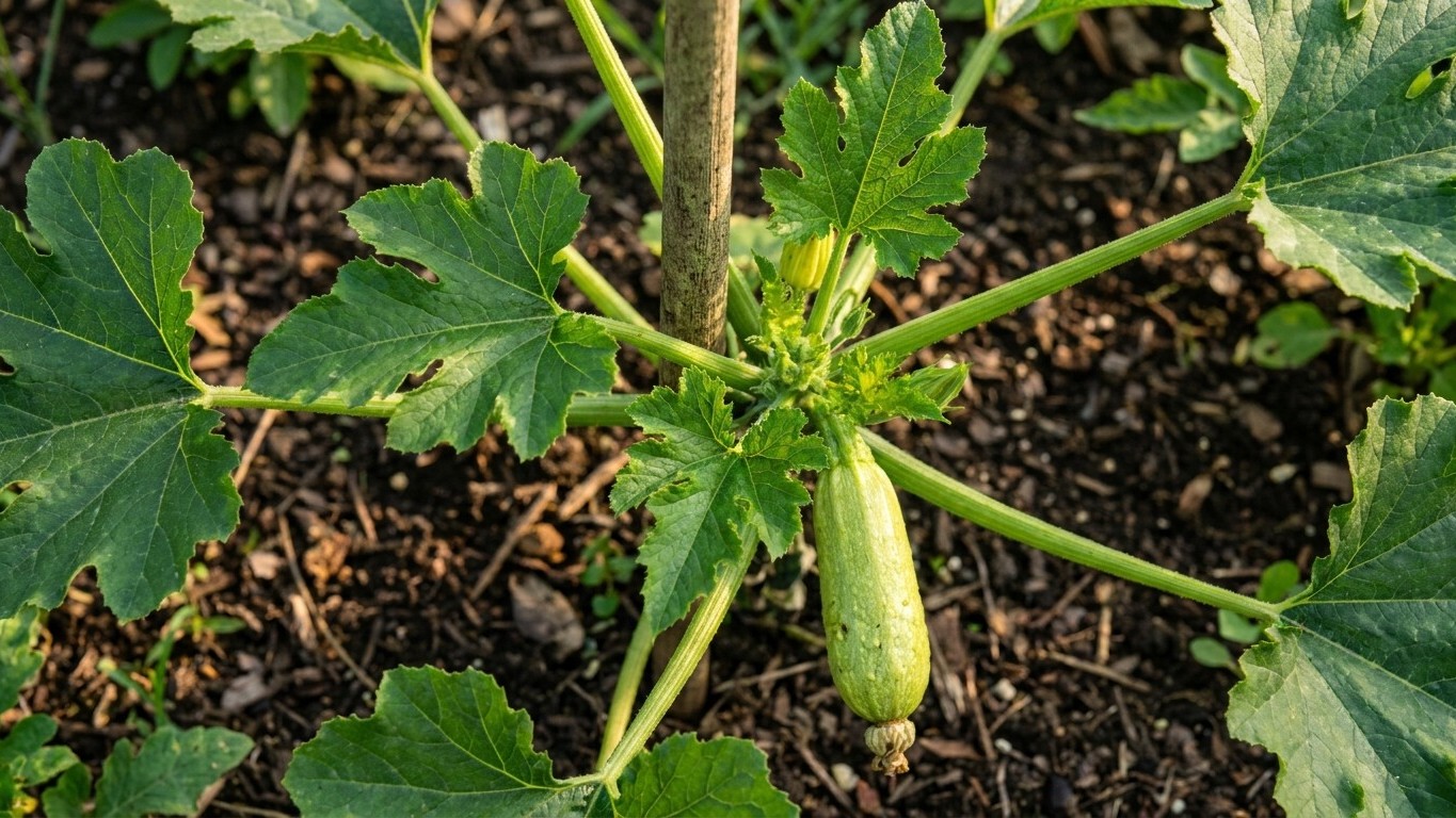 I cut my zucchini's main stem back in August just to tidy up the bed: three weeks later, I understood why not a single fru...