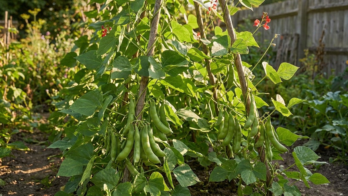 I left my runner beans on the vine an extra week just to get fatter pods: ten days later, what had stopped on the plants w...