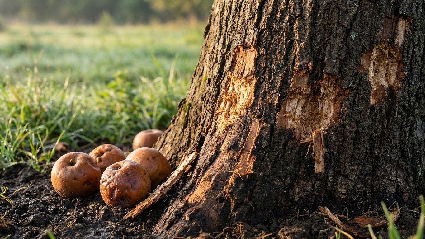 I left the windfall apples and plums lying under my trees all August just to save myself the work: by the first frosts, th...