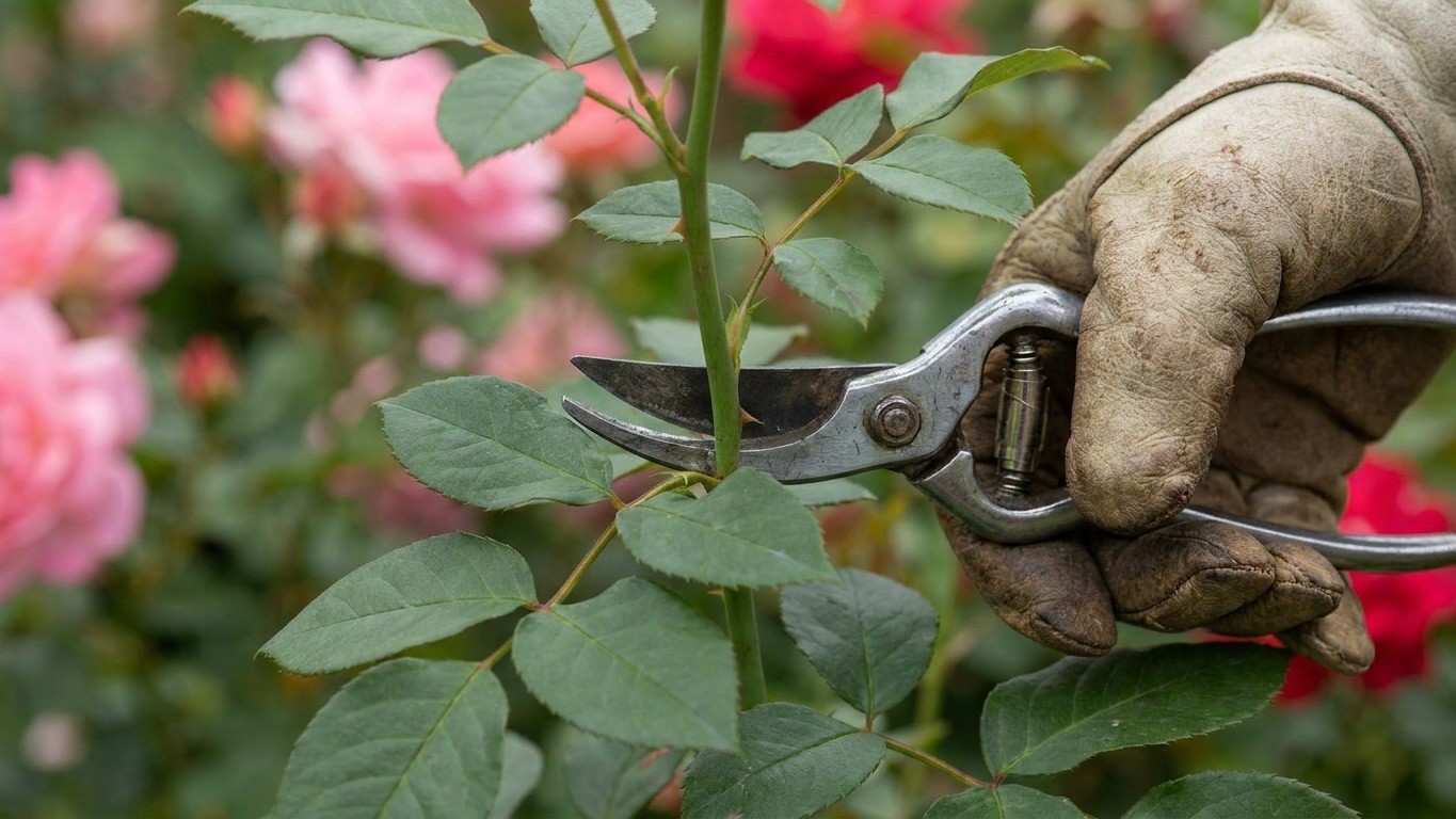 I snipped my faded roses right at the stalk in August just to tidy the bush: three weeks later, my neighbour's was covered...