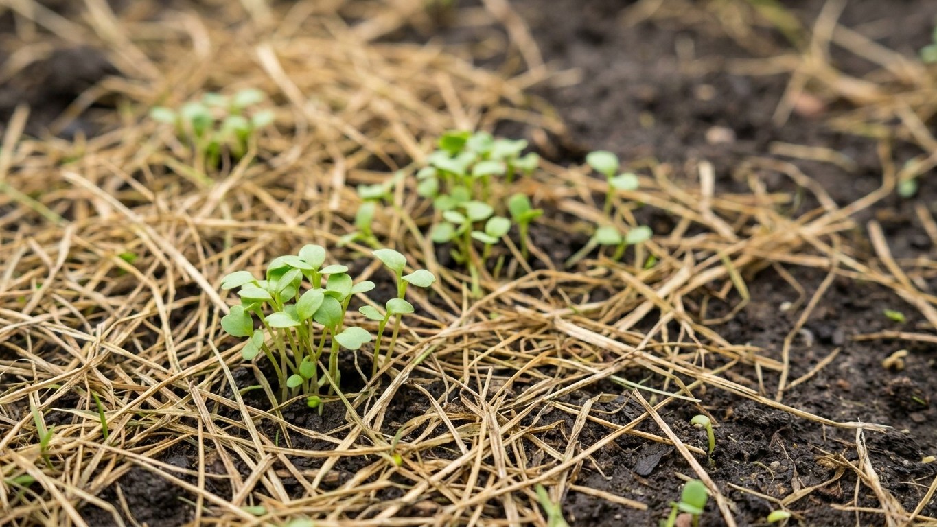 I sowed dwarf white clover in late August just to green up the bare patches: it was up in ten days, but when I lifted the ...