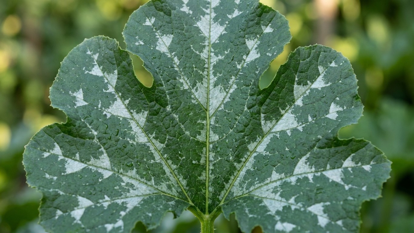 I sprayed my courgettes with milk and water every morning just to stop the white patches: three days later, what was showi...