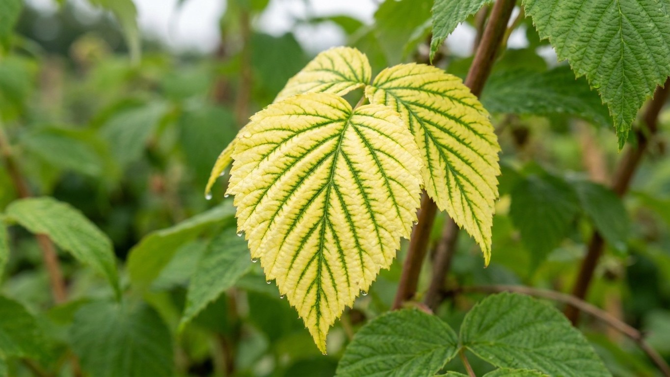 I spread my barbecue ash around my raspberry canes just to feed them: by August, I understood what those yellow leaves wit...