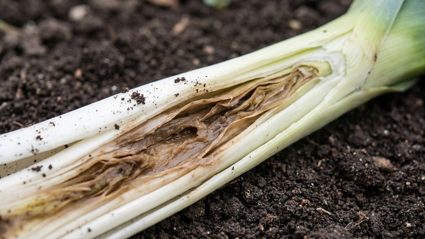 I stretched a fine net over my newly planted leeks just to keep the cats out: come November, my neighbour's row had nothin...