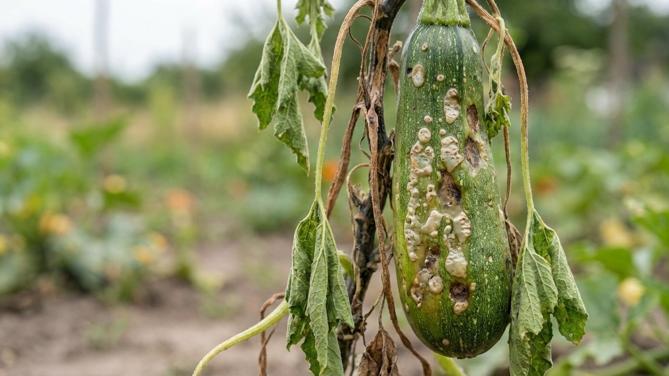 I stripped the leaves off my courgettes in August just to give the fruit more sun: two weeks later, I understood what I ha...