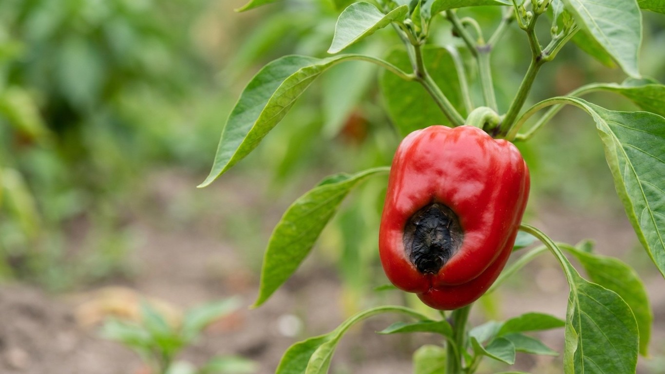 I tipped a whole bag of calcium onto my pepper bed just to stop the black bottoms: three weeks later, the new fruit came o...