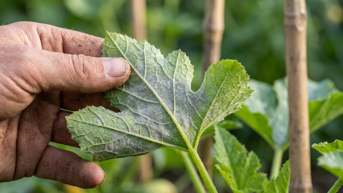I watered my courgettes every evening just to spare them the August heat: the morning I lifted the oldest leaves, it was a...