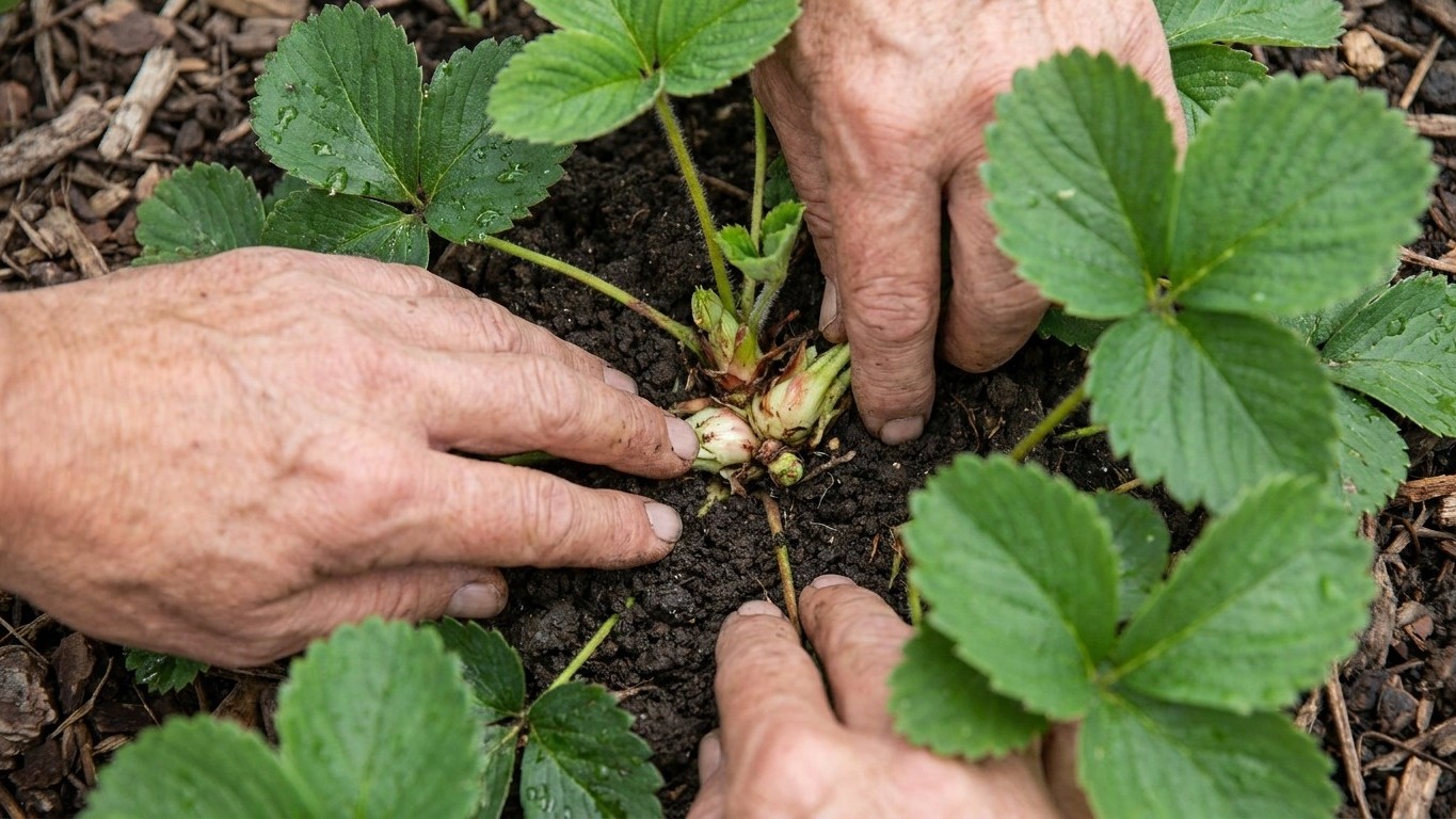 We all keep cutting our strawberry leaves right down to the base in August, when this one-second check decides whether the...