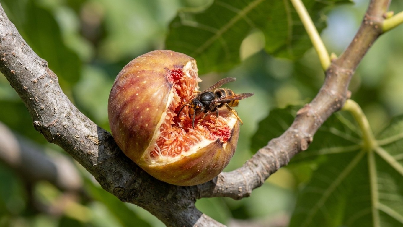 We all keep setting hornet traps in spring, when it's this August check on the ripe fruit that's far more effective