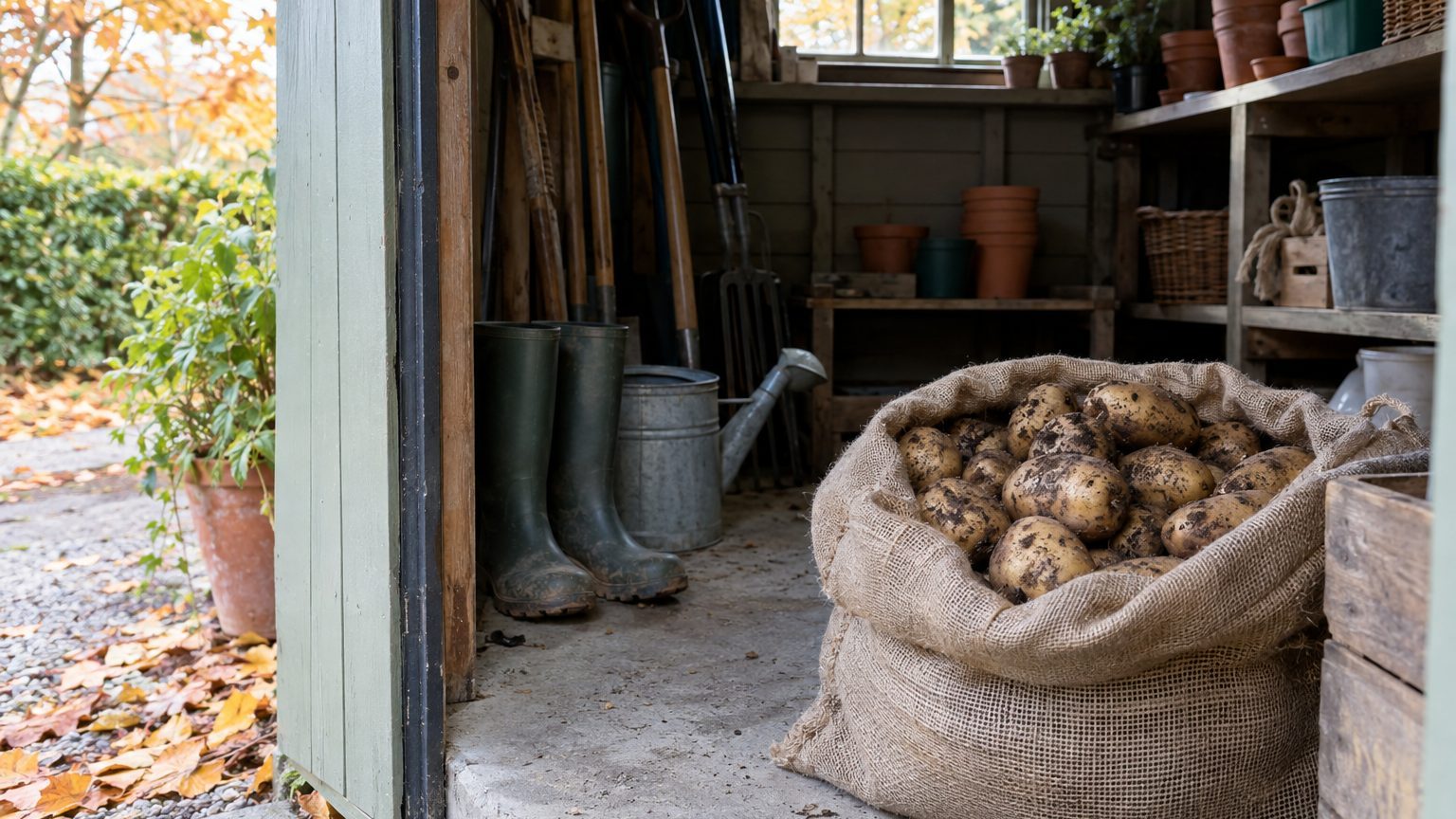 How to Store Potatoes Over Winter in the UK: Drying, Sacks, Temperature and Why Light Turns Them Green